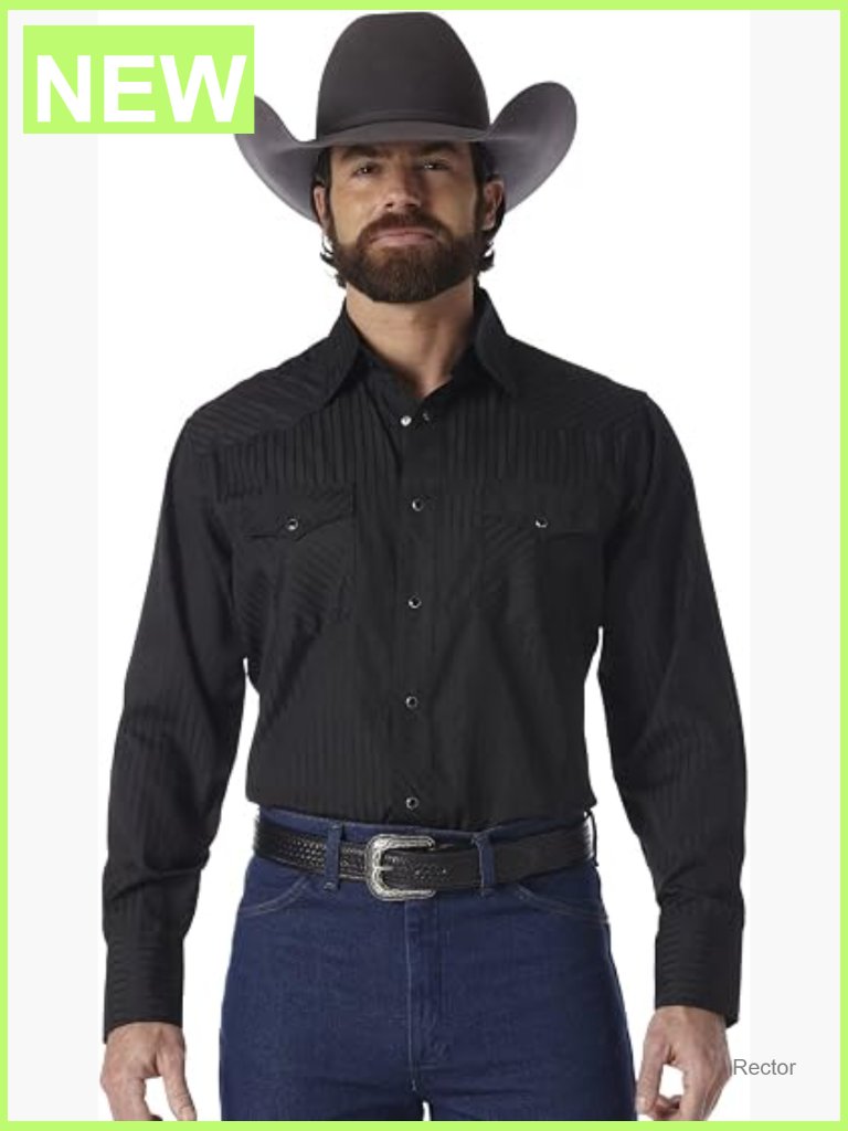 Western Snap Button Down Shirt - Long Sleeve Two Pocket